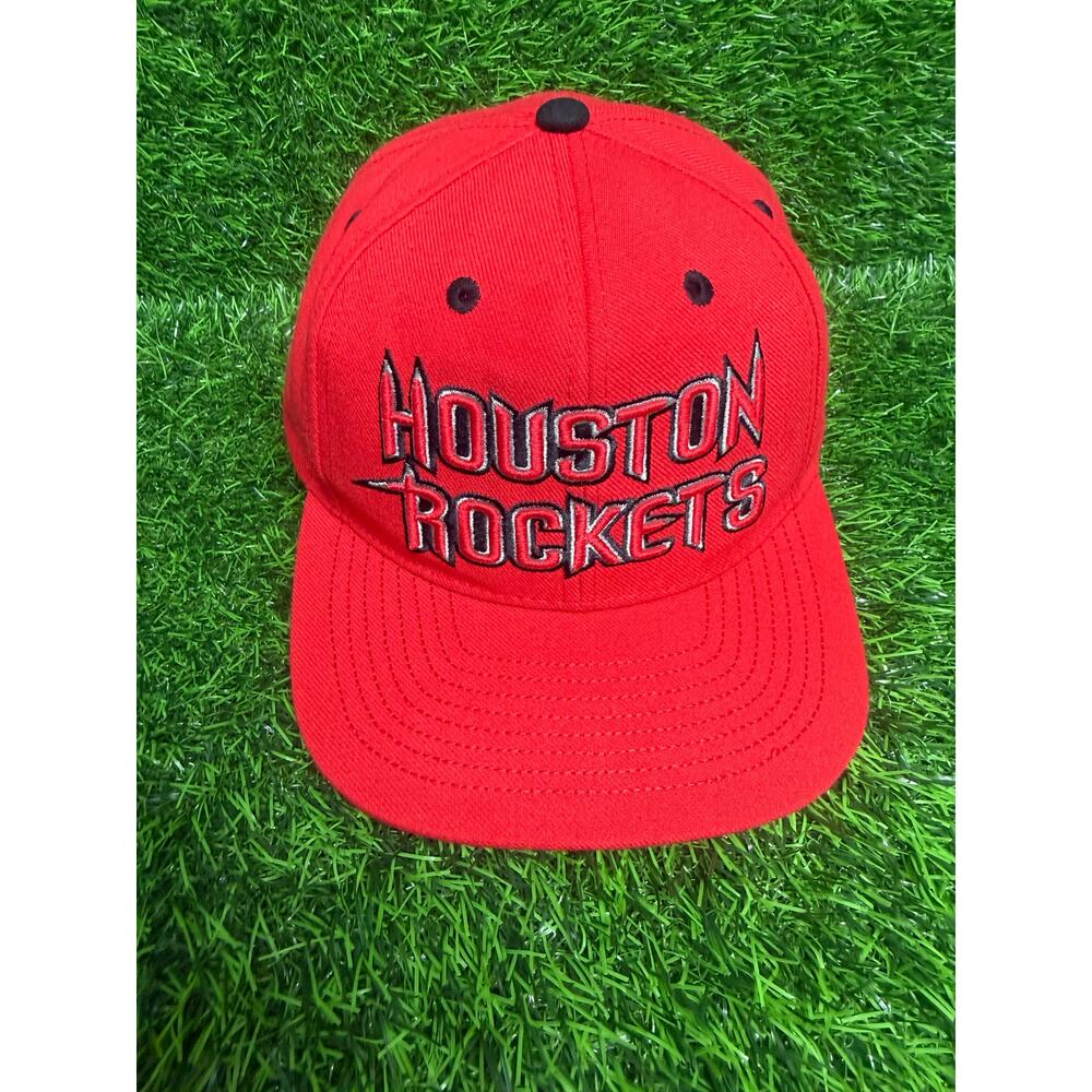 Houston Rockets NBA Snapback Hat Cap Red Gray Adjustable One Size Fits Most